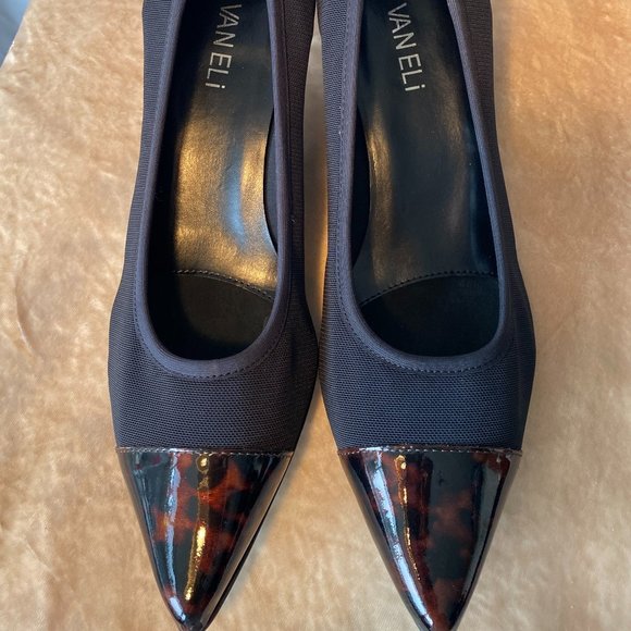 💋 4 FOR $50 / VANELI MESH AND PATENT HEELS (SZ 9N) (NEW) - Picture 3 of 9